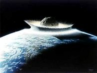 wizja uderzenia meteorytu